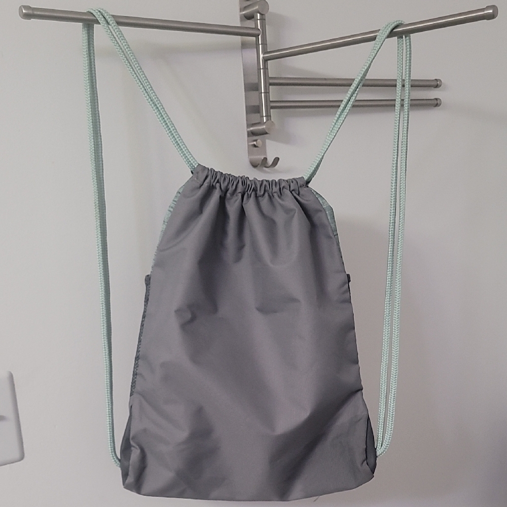 Adidas Gray Drawstring Backpack - image 2
